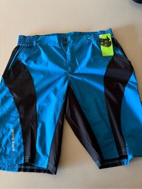 Men's Wosawé Blue & Black Athletic Shorts - Lightweight Performance